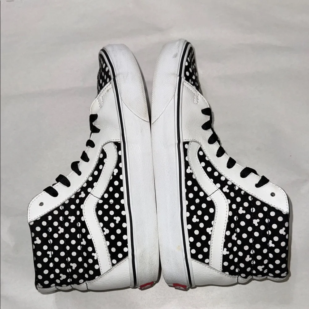 VANS Off The Wall DISNEY X Custom 2018 Mickey Silhouette Polkadots unisex Sz W 9